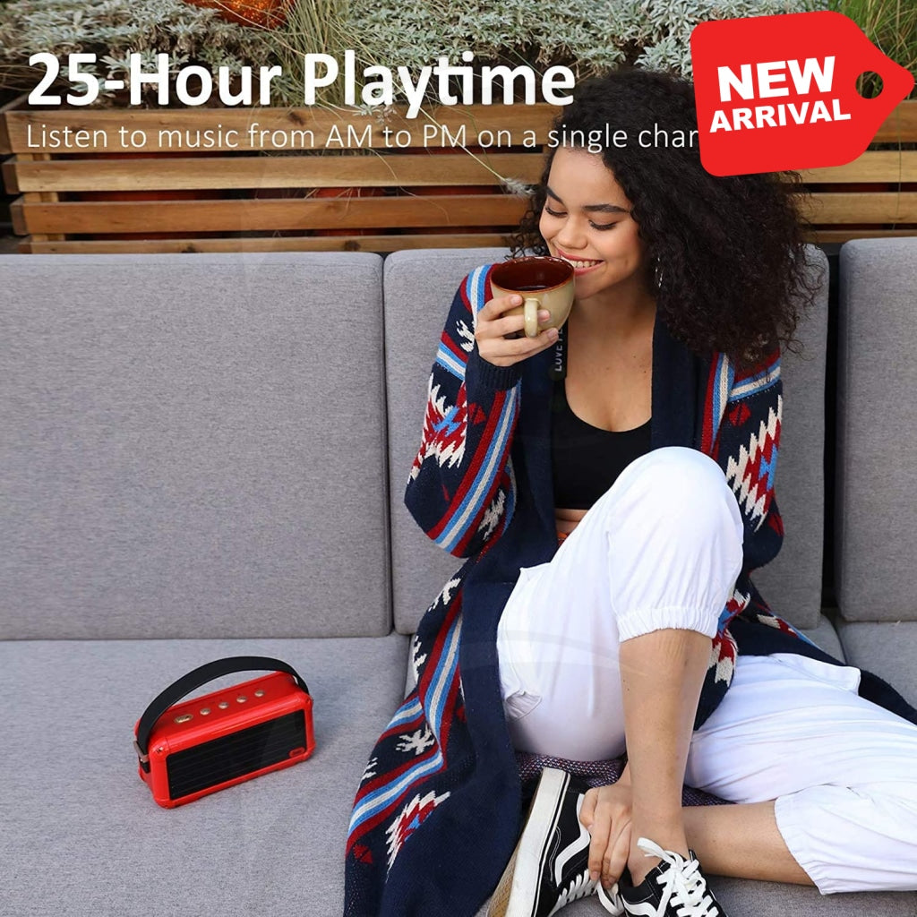 Divoom Mocha Portable Bluetooth Speaker 360* Surround Sound - Red Divoom Mocha Portable Bluetooth Speaker 360* Surround Sound - Red